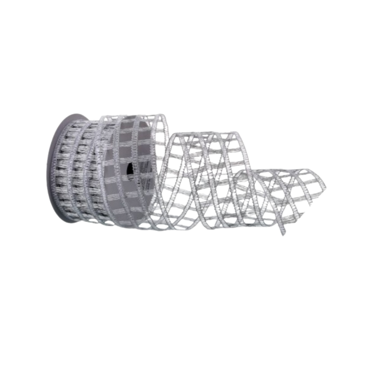 2.5" Ribbon - Knitted Metallic Net Ribbon - 10 Yard Roll
