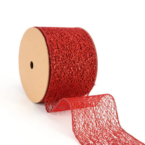 4" Wired Mesh Ribbon - 10 Yard Roll