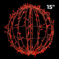 LED - Foldable Lighted Sphere - Brown Frame