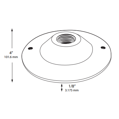 Brass Electrical Mounting Plate (Round)
