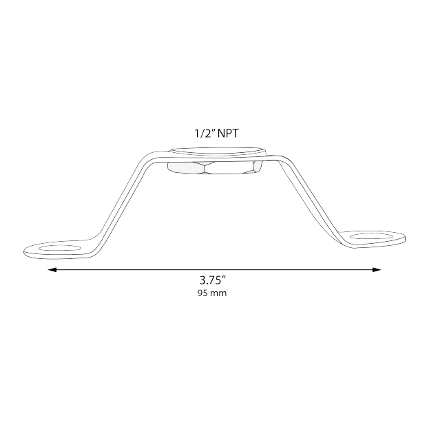 Brass Y-Bracket Surface / Tree Mount
