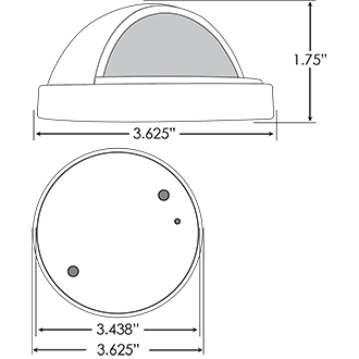CRESCENT Solid Brass Deck Light (Eyelid)