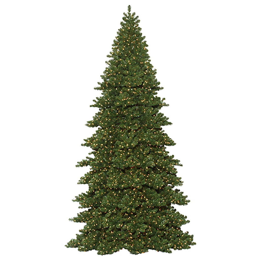Commercial Frame Tower Christmas Tree - Branched Style - Coaxial Warm White Lights 12' -40'