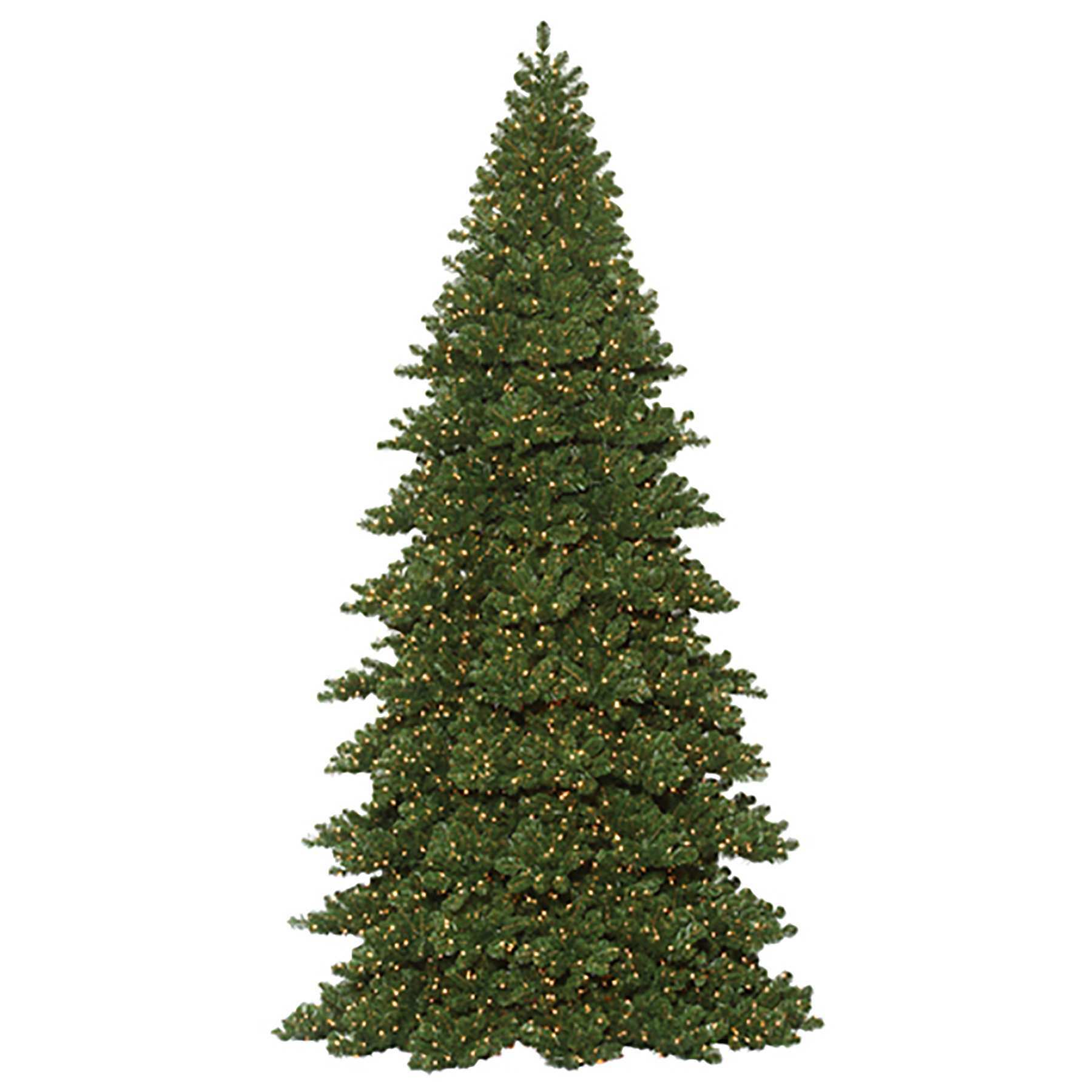 Commercial Frame Tower Christmas Tree - Branched Style - Coaxial Warm White Lights 12' -40'