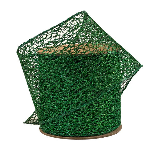 4" Wired Mesh Ribbon - 10 Yard Roll