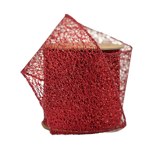 4" Wired Mesh Ribbon - 10 Yard Roll