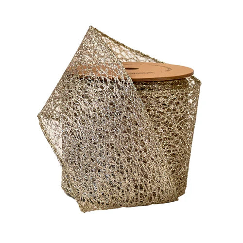 4" Wired Mesh Ribbon - 10 Yard Roll
