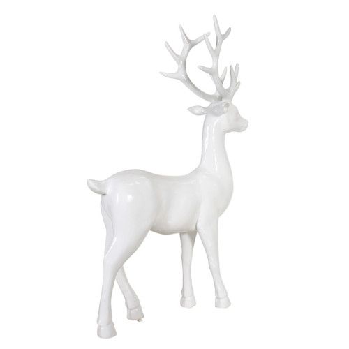 6 Foot Elegant Standing Deer Resin Display