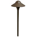 CARMEL 3W Integrated Aluminum 6" Dome Pathlight - 12 Volts - Bronze