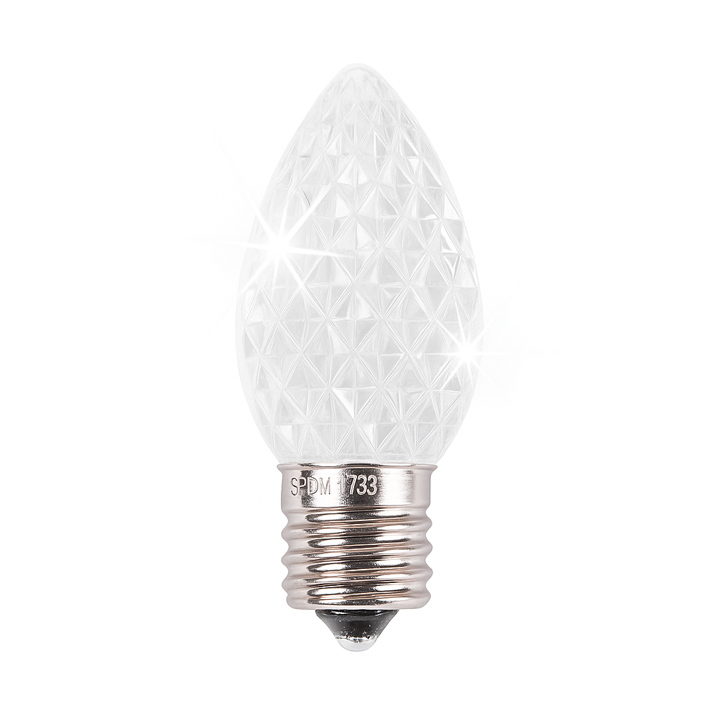 TruLit Pro - Premium Faceted LED  C7 Bulbs - Poly Carbonate- Twinkle