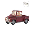 11" Santa in Red Truck W/ Lights - Battery Opperated LED Lights with Built in Timer