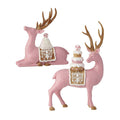 9.5-14.5" Resin Candy Saddle Deer  - Set Of 2