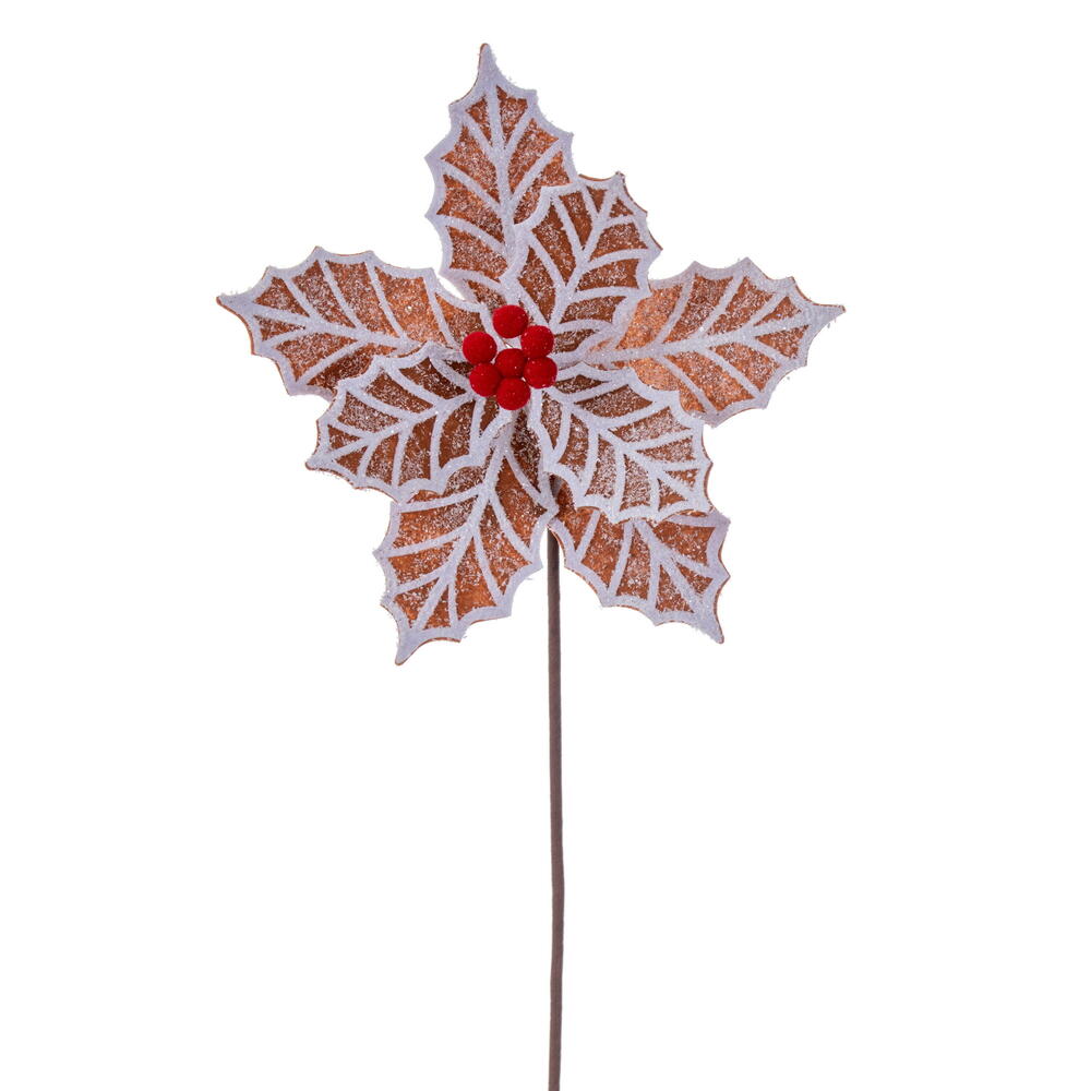 23" Poinsettia Stem - Set of 3