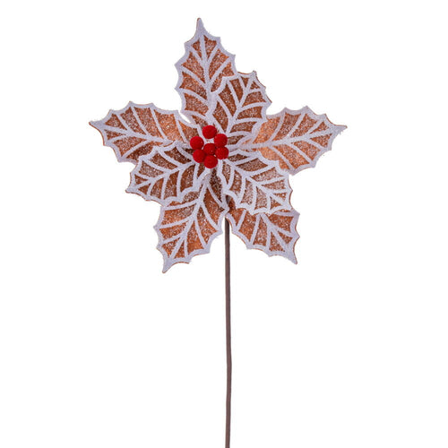 23" Poinsettia Stem - Set of 3