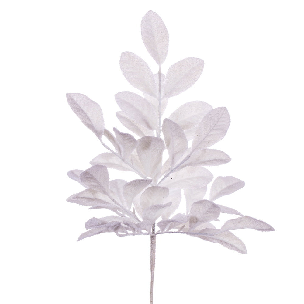 25" Apple Leaf Glitter Bush - Set of 2