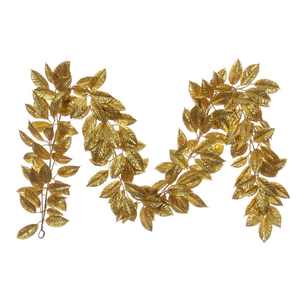 6' Gardenia Glitter Garland