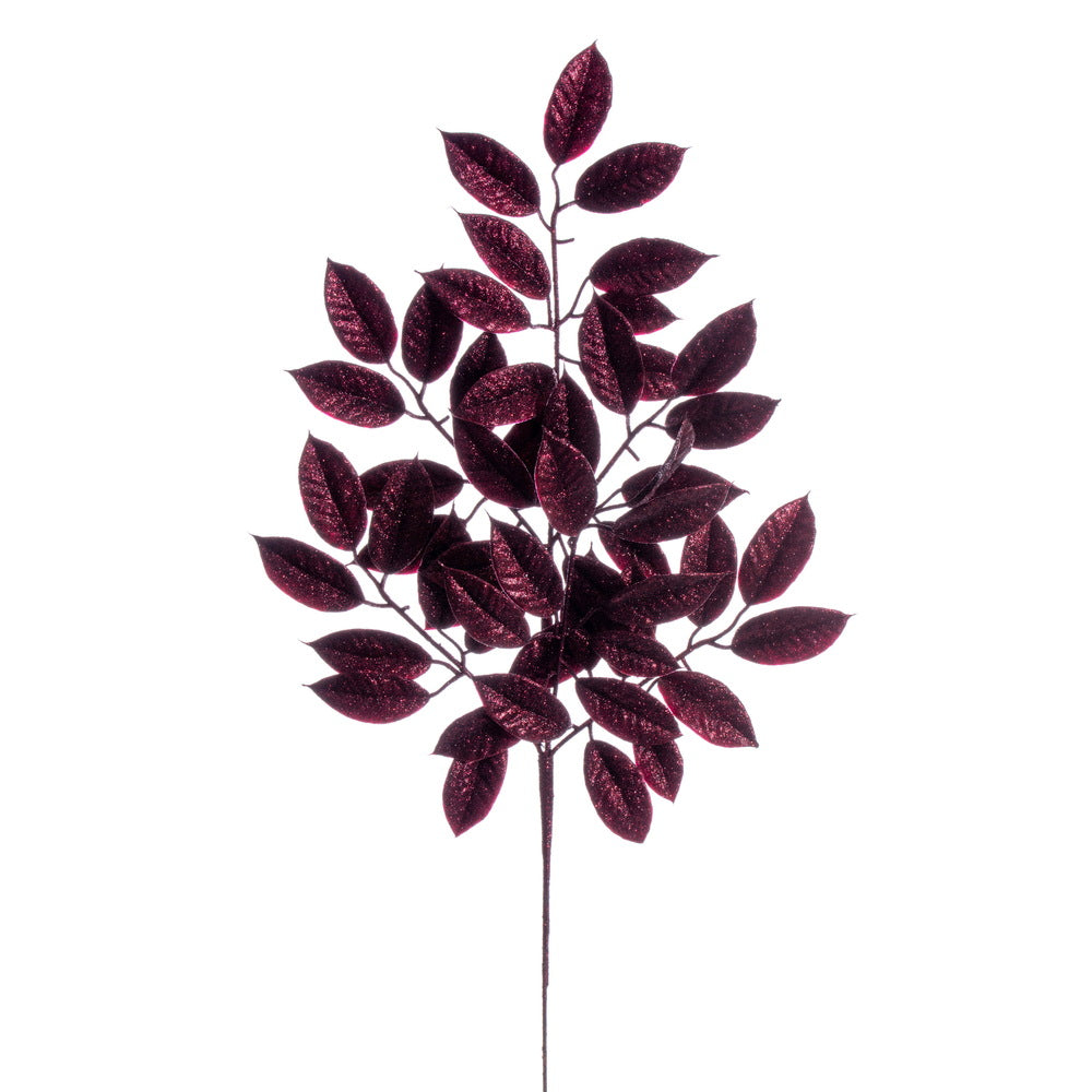 31" Gardenia Glitter Spray - Set of 2