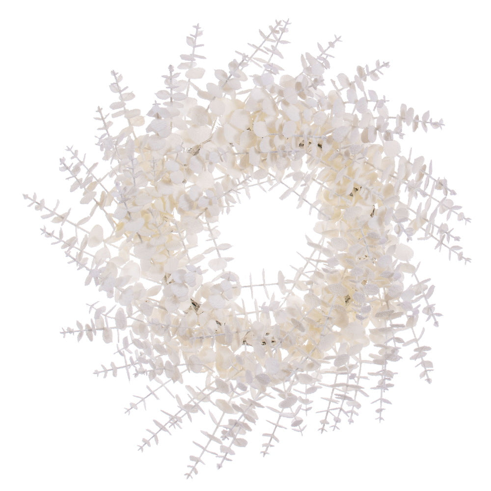 24" Eucalyptus Glitter Wreath