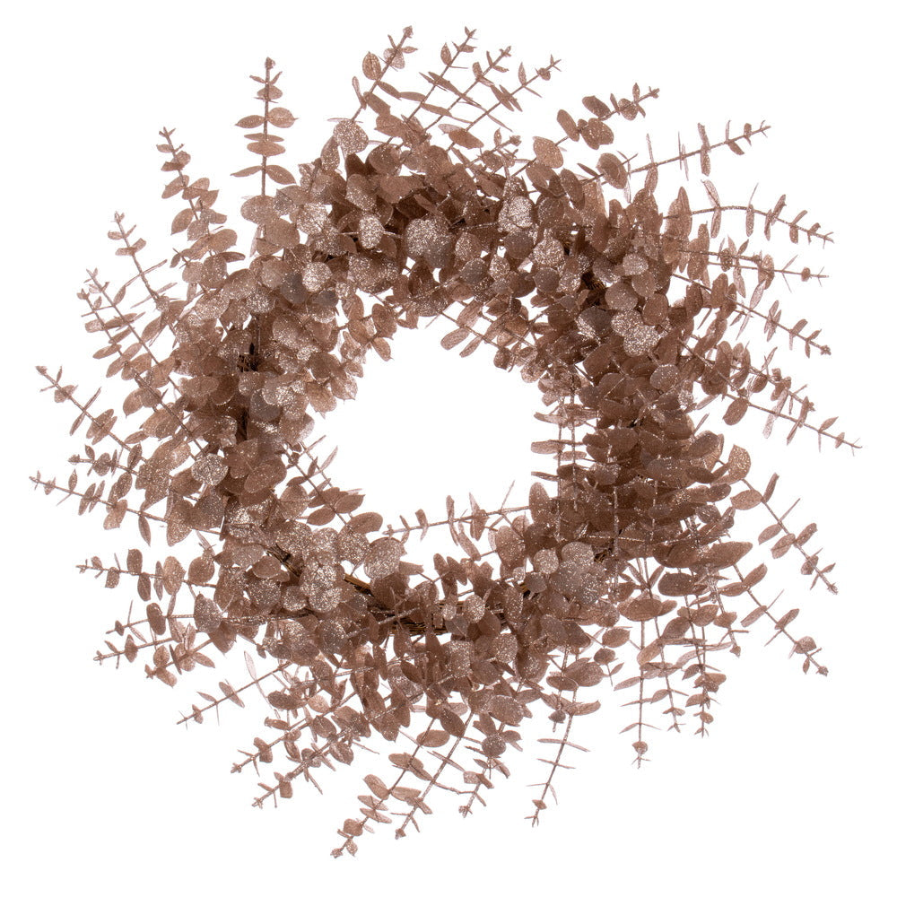 24" Eucalyptus Glitter Wreath