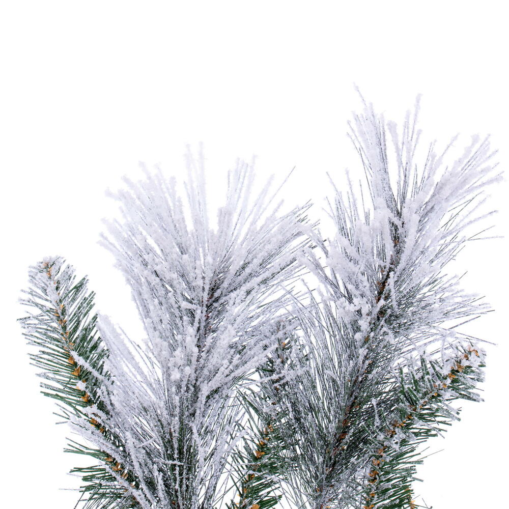 9' x 14" Flocked Jackson Pine Garland