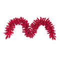 Designer Flocked Garland - Red and Lime Green - 9' x 14"
