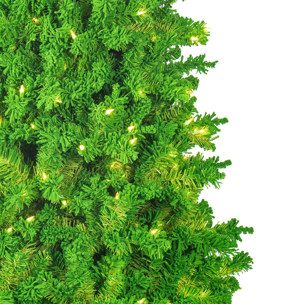Designer Flocked Trees - Red, Lime Green, Blue and Pink