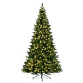 Chapel Half Christmas Tree with Warm White Lights (7.5' and 9')