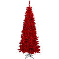Designer Flocked Trees - Red, Lime Green, Blue and Pink