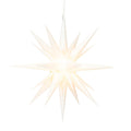25" Deluxe LED White Moravian Star