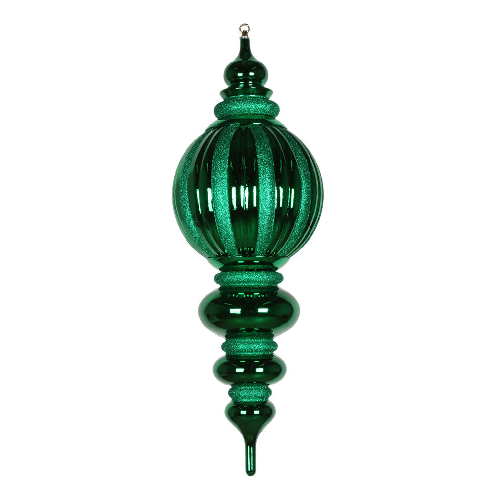 35" Shiny Glitter Finial Ornament