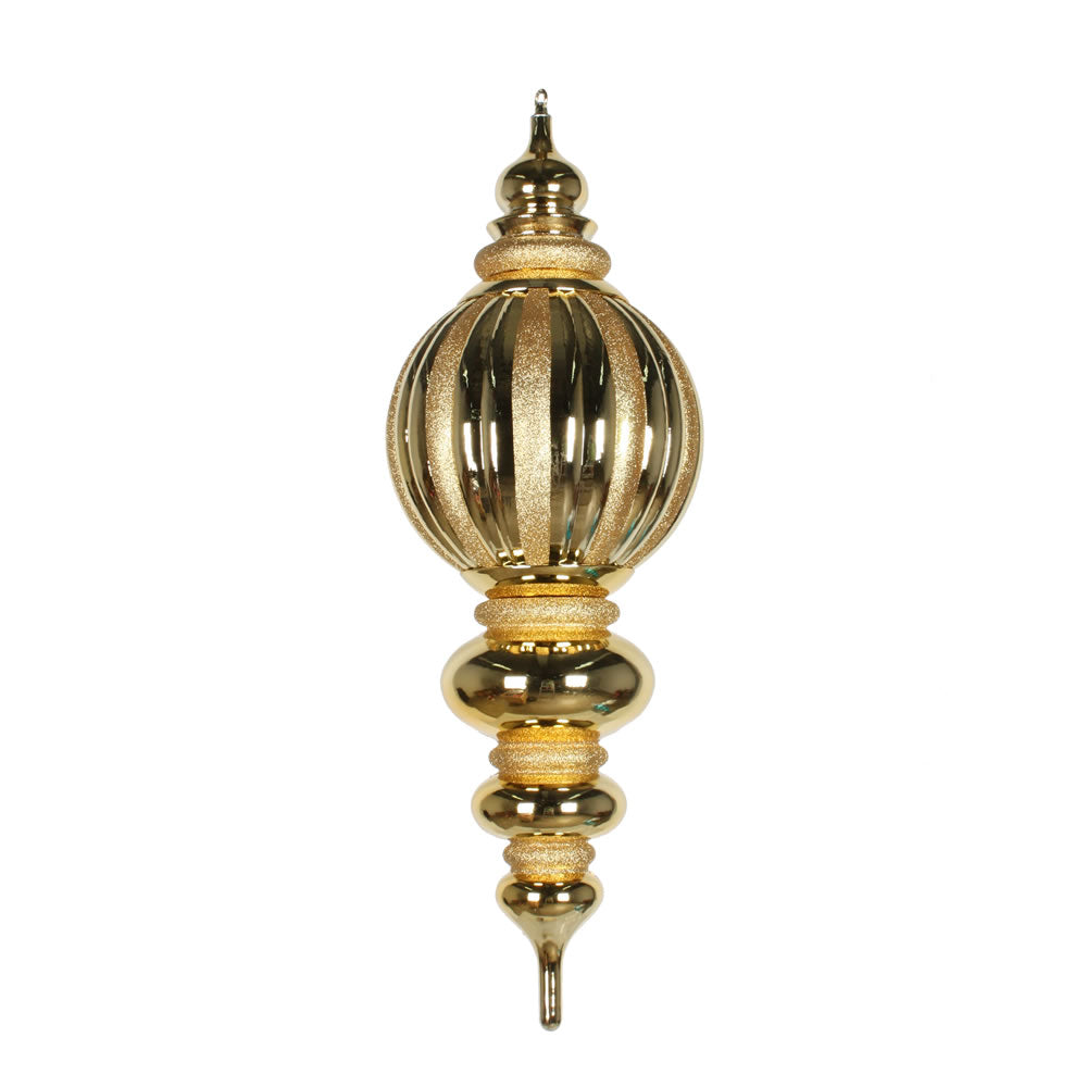 35" Shiny Glitter Finial Ornament