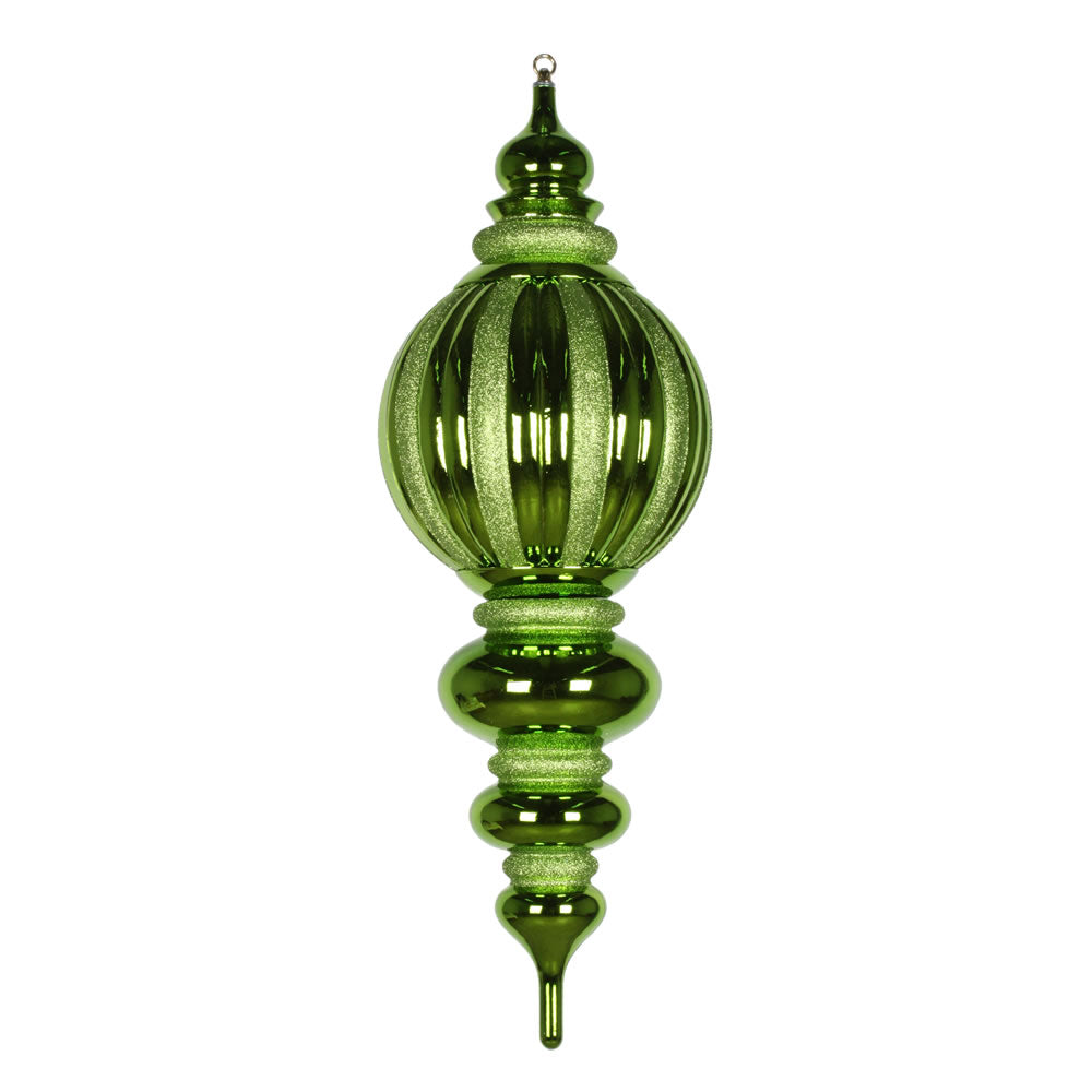 35" Shiny Glitter Finial Ornament