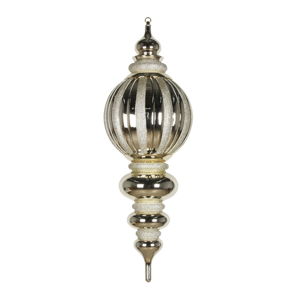 35" Shiny Glitter Finial Ornament