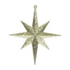 12" Glitter Bethlehem Star - Set of 2