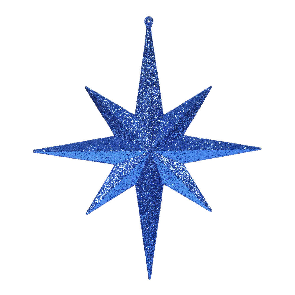12" Glitter Bethlehem Star - Set of 2