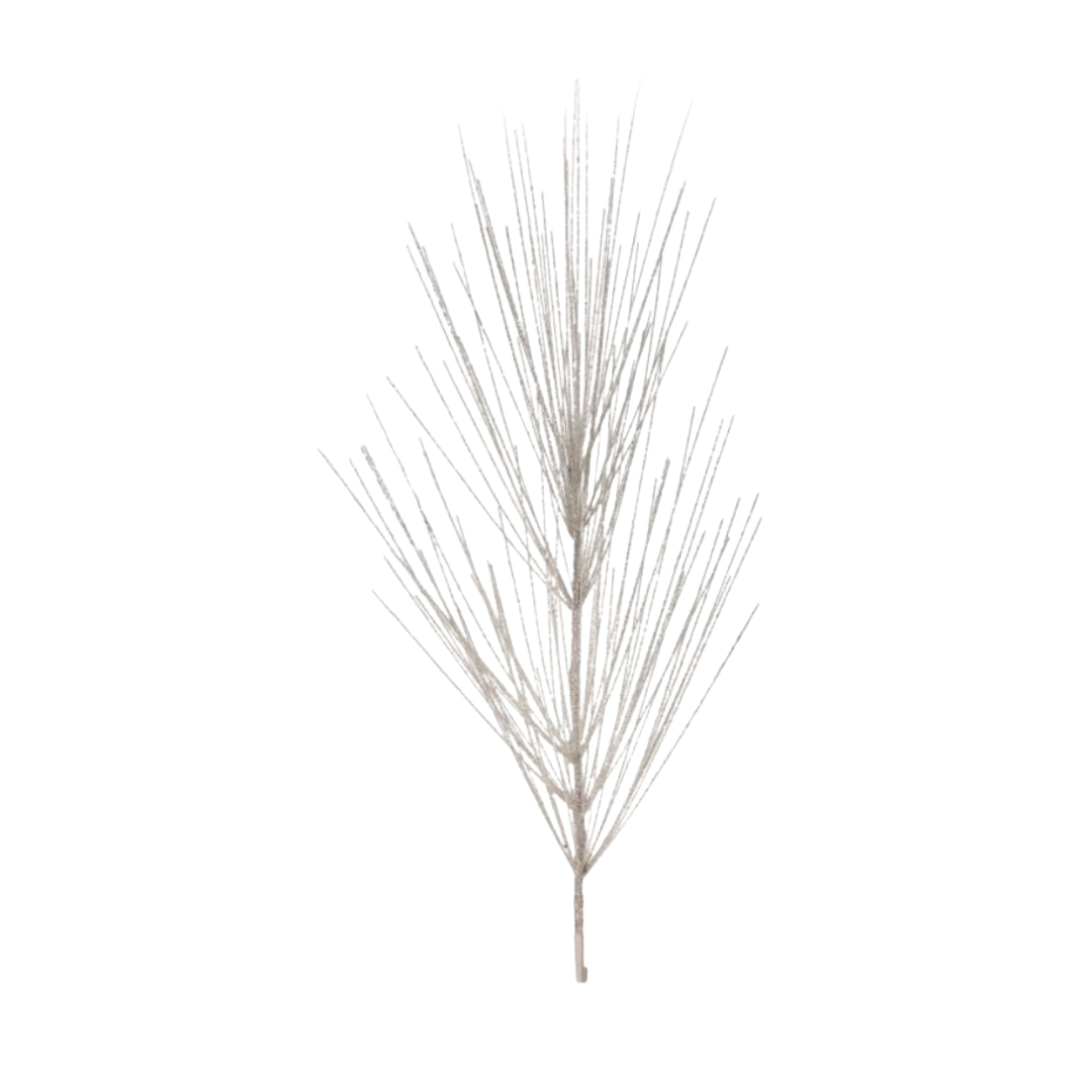 36" GLITTER/MICA GIANT PINE SPRAY X2 - WHITE