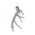 10" Plastic Glitter/Frost Deer Antler Ornament