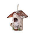 7" Birch Log - Birdhouse Ornament