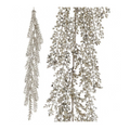 48" Glitter / Sequin Artemesia Garland  - Platinum