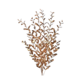 23" PAINTED GLITTER BOXWOOD X12 SPRAY  - GOLD