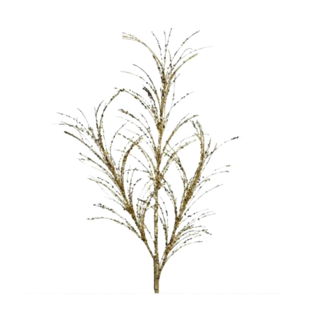 34"Glitter/Sequin Pampas Grass  Spray - Set of 3