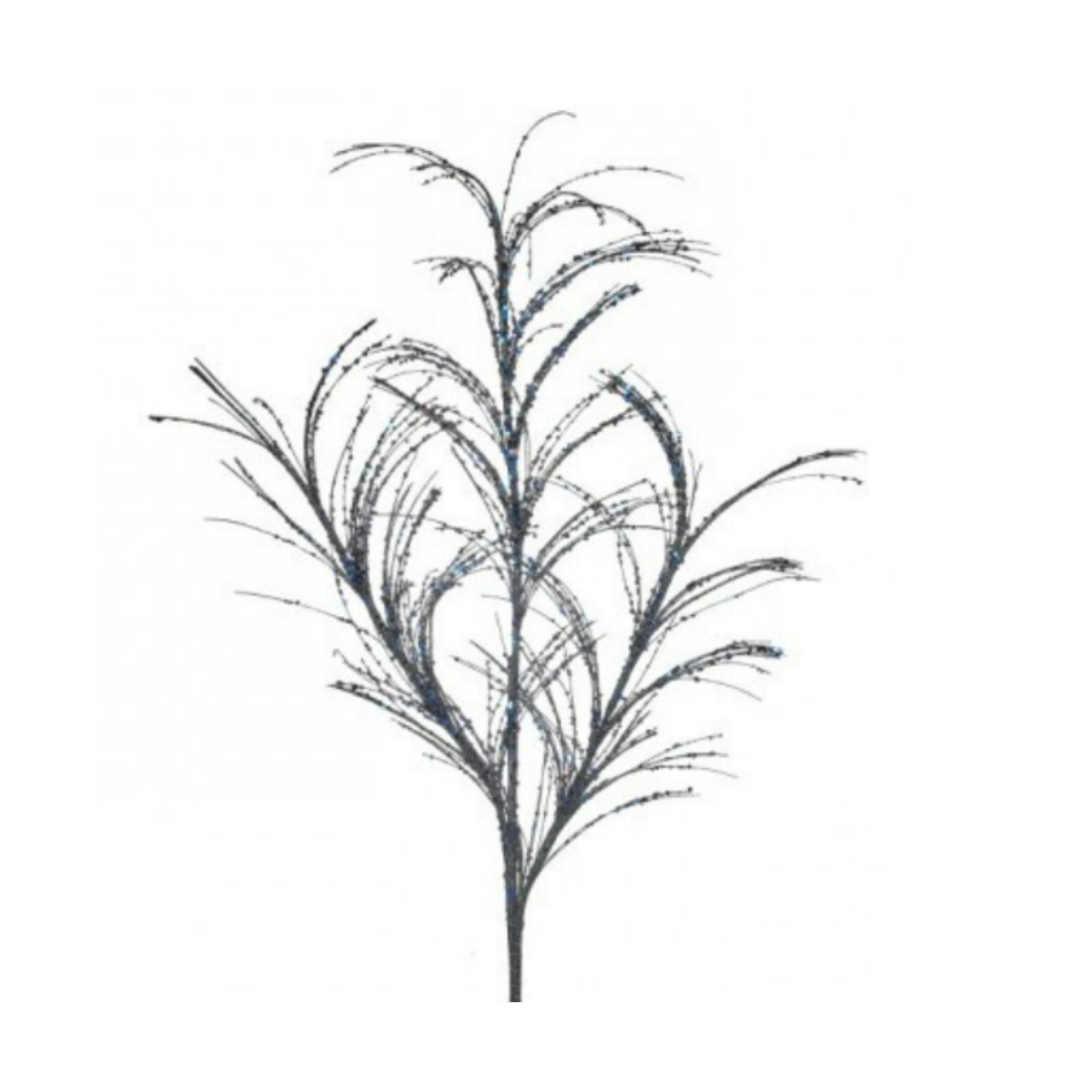 34"Glitter/Sequin Pampas Grass  Spray - Set of 3