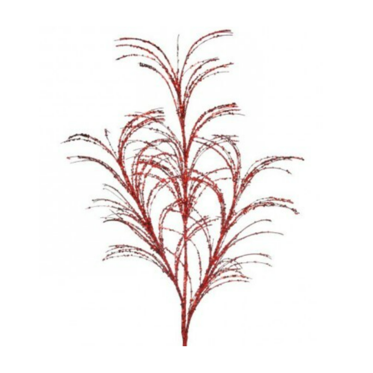 34"Glitter/Sequin Pampas Grass  Spray - Set of 3