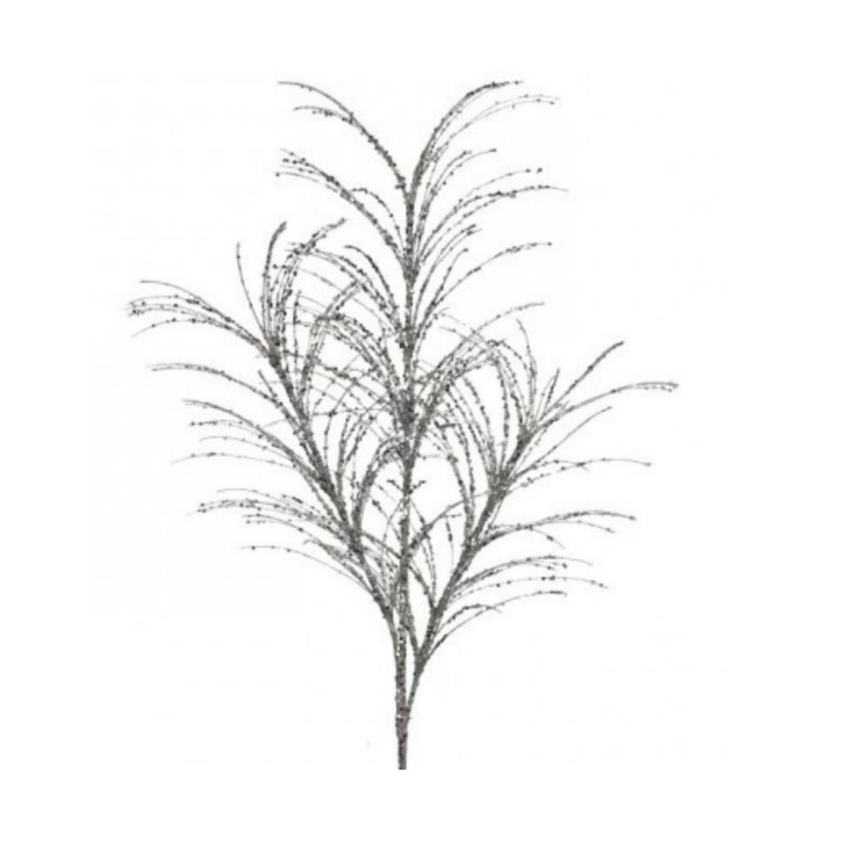 34"Glitter/Sequin Pampas Grass  Spray - Set of 3