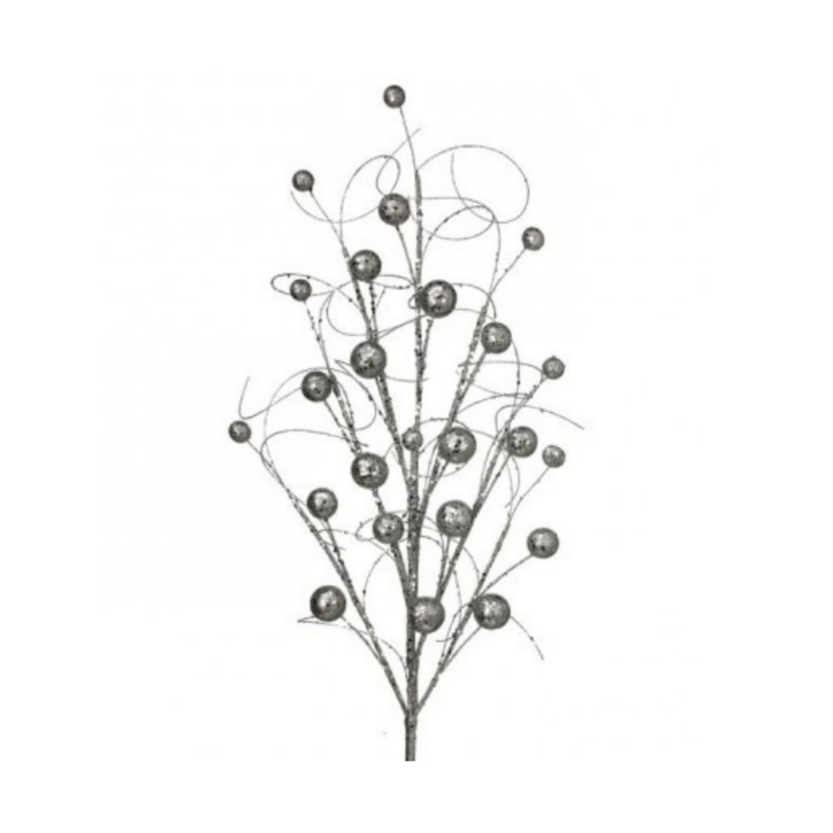 34"Glitter/Sequins Wispy Ball Spray