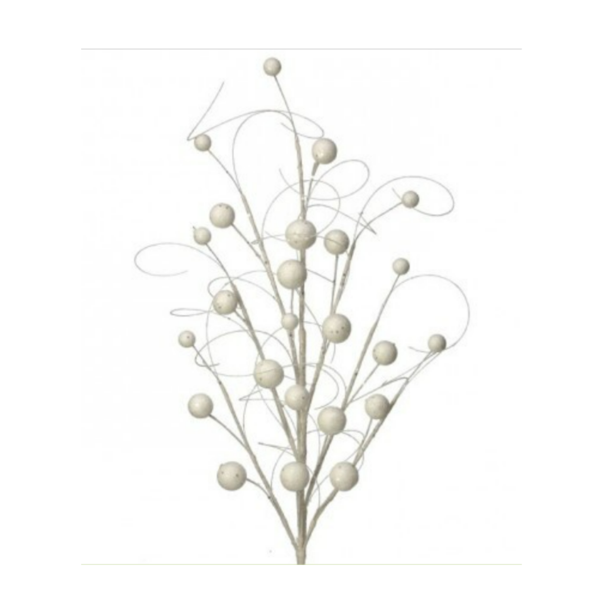 34"Glitter/Sequins Wispy Ball Spray