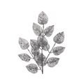 25" Lace Leaf Spray  - Silver