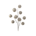 30" Glitter with Jewel Ball Spray - Silver