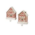 7 and 8" Gingerbread Stocking Holder - Set of 2