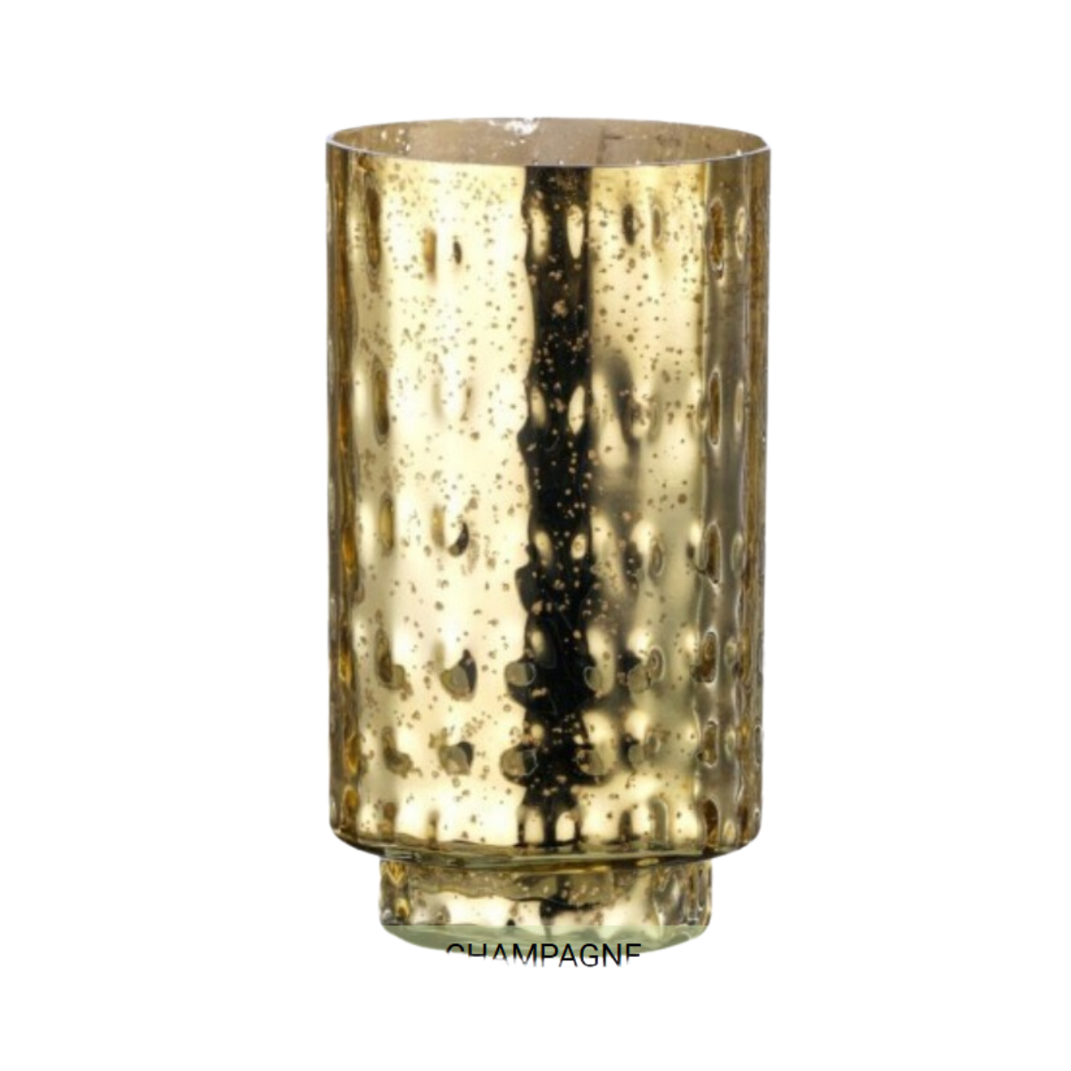 9" Mercury Glass Hurricane Vase